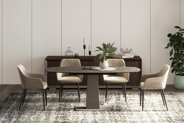 Стул B145 (B145 LATTE VL10, BK, VD)